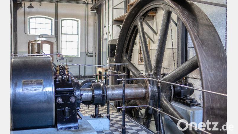 Das Herz der Fabrik: die große Dampfmaschine im Porzellanikon Selb Bild: Andreas Gießler/Porzellanikon/exb