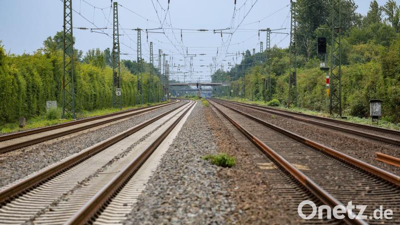Der Lokführer des Regionalzugs leitete eine Notbremsung ein. (Symbolbild) Bild: Christoph Reichwein/dpa