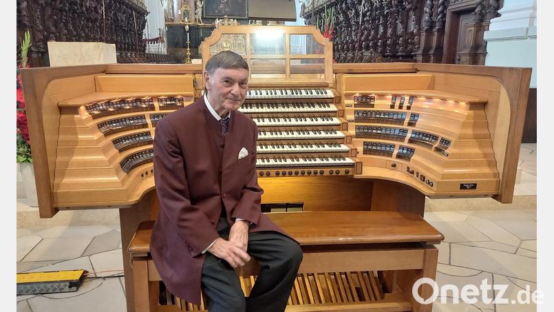 Günther Kaunzinger bot ein beeindruckendes Orgelkonzert in der Basilika Waldsassen. Bild: Andreas Sagstetter