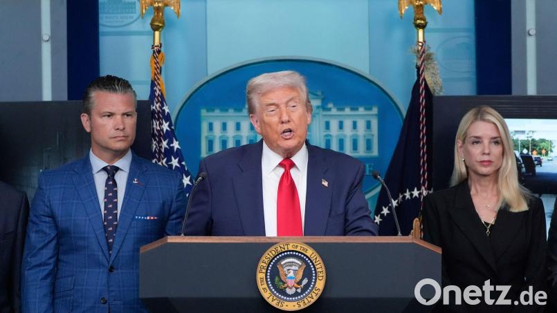 US-Präsident Donald Trump will erneut die Nationalgarde einsetzen. Bild: Alex Brandon/AP/dpa