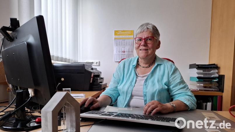 Noch bis Ende August sitzt Roswitha Heining in ihrem Büro in der Frühmeßgasse. Dann geht die Gemeindereferentin in den Ruhestand. Bild: esc