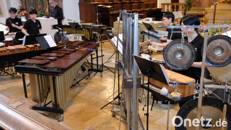 Es donnerte in der Speinsharter Klosterkirche beim Gastspiel des Percussion Ensembles des 75. Festivals junger Künster Bayreuth. Bild: do