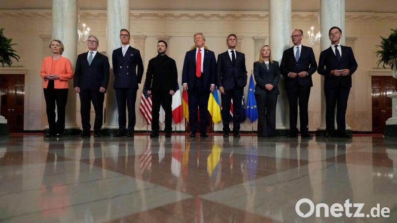 Trump arbeitet an einem Zweiertreffen Putins mit Selenskyj. Bild: Alex Brandon/AP/dpa