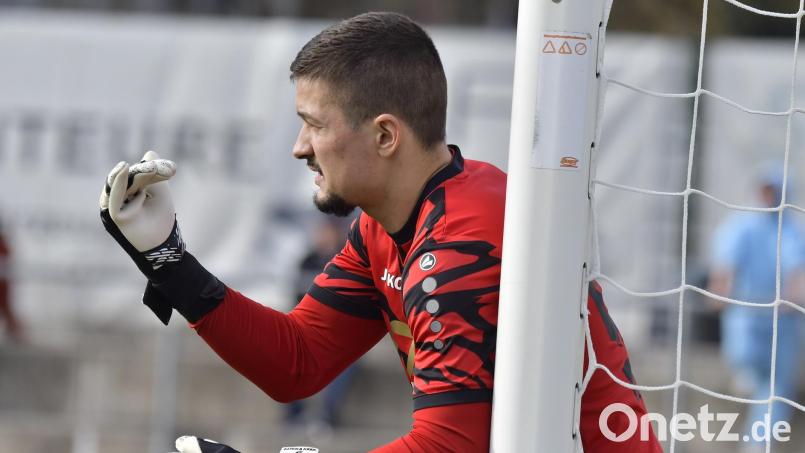SpVgg-SV-Keeper Eldin Becic musste beim 0:3 in Stadeln dreimal hinter sich greifen, war aber an den Gegentreffern schuldlos. Archivbild: Hubert Ziegler