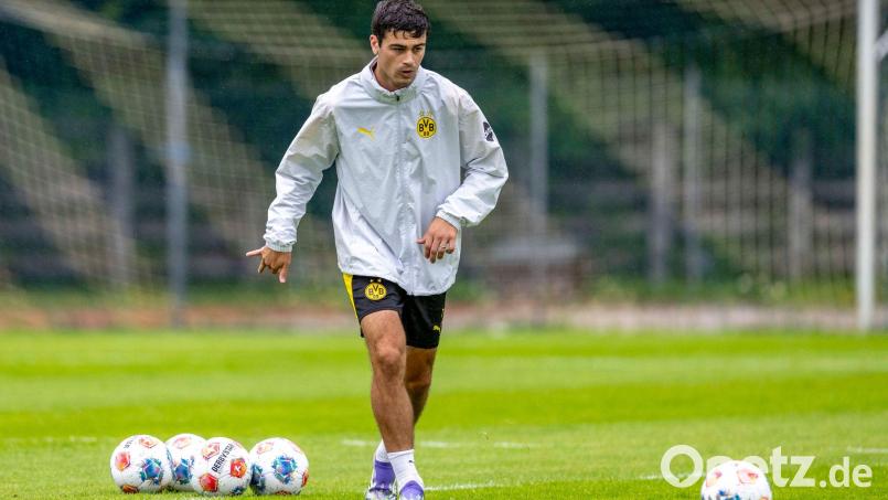 Von einer Borussia zur anderen: Giovanni Reyna steht vor einem Wechsel nach Mönchengladbach. Bild: David Inderlied/dpa