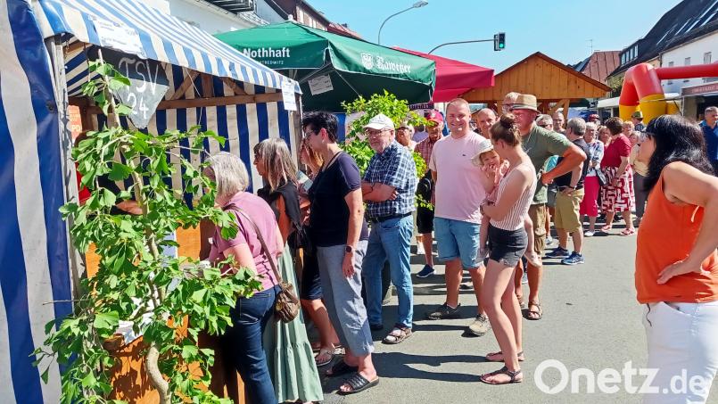 Den TSV-Stand und die Menschenschlange, die wegen der Schwammerbröih gerne Wartezeiten in Kauf nehmen, wird es im Jubiläumsjahr der Schlemmermeile nicht geben Bild: fpoz