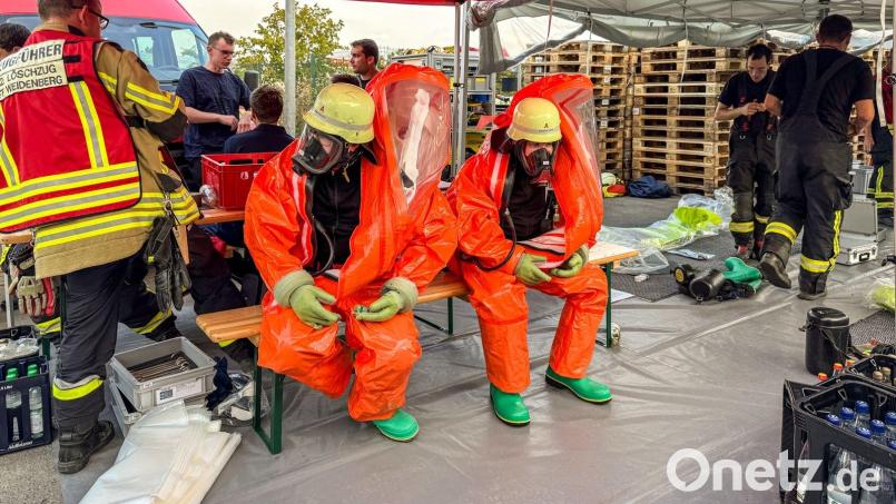 Für dein Einsatz am Mittwochnachmittag war Schutzkleidung gefragt. Bild: Kreisbrandinspektion Landkreis Tirschenreuth/exb