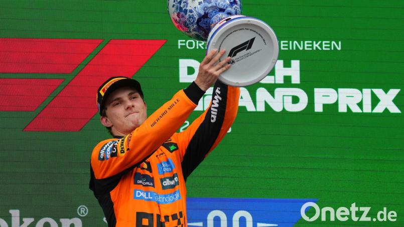Oscar Piastri gewann das Rennen in Zandvoort. Bild: Peter Dejong/AP/dpa