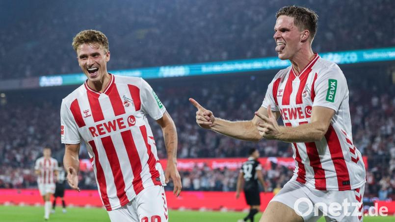 Kölns Marius Bülter bejubelt sein Tor zum 2:0. Bild: Revierfoto/dpa