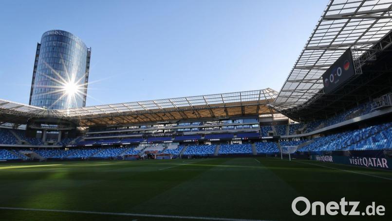 Hier wird gespielt: Blick ins Nationalstadion in Bratislava. Bild: Christian Charisius/dpa