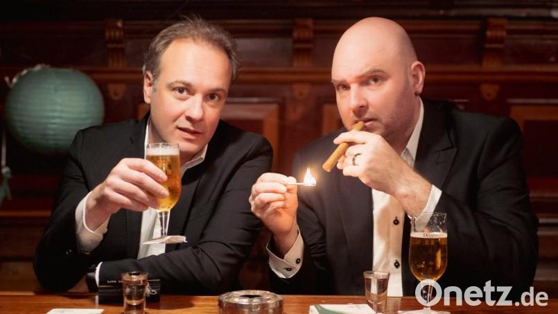 Comedy und politisches Kabarett mit René Sydow &amp; Christian Miedreich. Bild: Steffen Suuck/exb