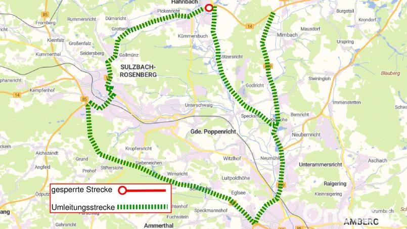 So funktioniert die Umleitung. Bild: Bayerische Vermessungsverwaltung 2025, Bundesamt für Kartographie und Geodäsie