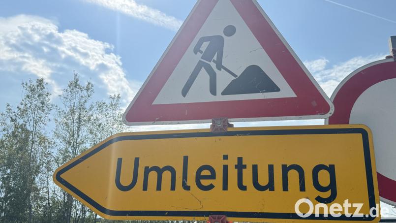 Die Saltendorfer Straße in Wernberg-Köblitz bleibt aufgrund von Bauarbeiten voraussichtlich bis zum 12. September gesperrt Symbolbild: Heike Unger