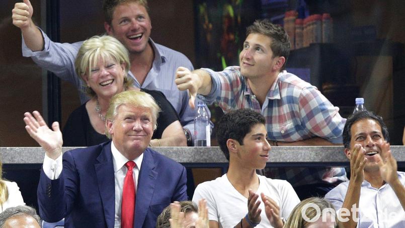 Donald Trump hat die US Open früher regelmäßig besucht - aber noch nie als Präsident. (Archiv-Foto) Bild: picture alliance / dpa