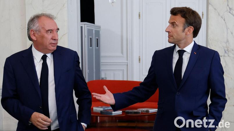 Erst im Dezember hatte Präsident Macron François Bayrou zum Premierminister ernannt - nun steht seine Regierung vor dem Aus. (Archivbild) Bild: Ludovic Marin/AFP POOL/AP/dpa