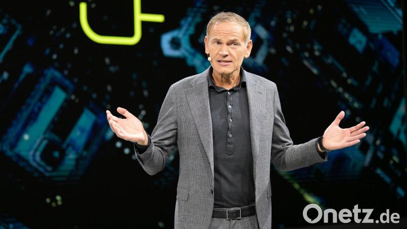 VW- und Porsche-Chef Blume zeigt sich auf der IAA verhalten optimistisch. Bild: Malin Wunderlich/dpa