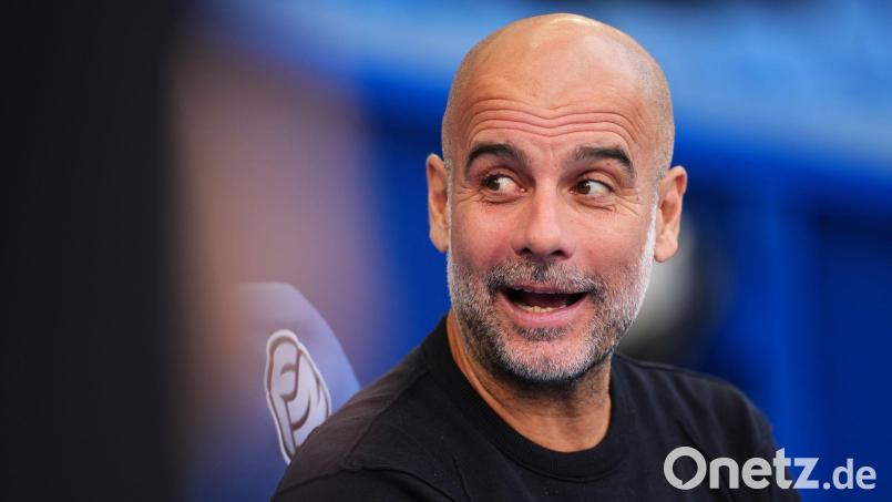 Nach der Einigung darf sich Pep Guardiola auf einen Geldregen für Manchester City freuen. Bild: Adam Davy/PA Wire/dpa