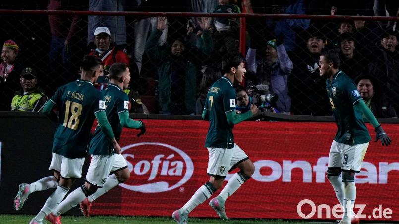 Bolivien holt sich den letzten verbliebenen Platz für die WM-Playoffs in Südamerika. Bild: Juan Karita/AP/dpa