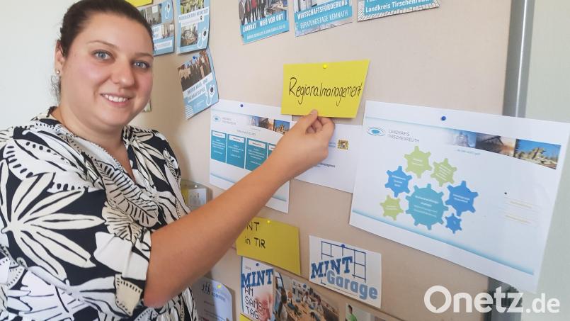 Lisa Burger ist seit Januar im Team der Kreisentwicklung. &quot;TIRready - Tirschenreuth ist ready&quot; ist ihr erstes großes Projekt. Bild: Benkhardt