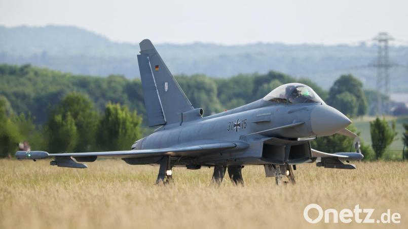 Eurofighter sind bereits jetzt im polnischen Luftraum im Einsatz Bild: Christoph Reichwein/dpa