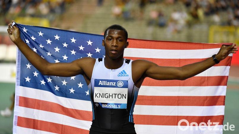 US-Sprinter Erriyon Knighton ist für vier Jahre gesperrt worden. (Archivbild) Bild: Geert Vanden Wijngaert/AP/dpa
