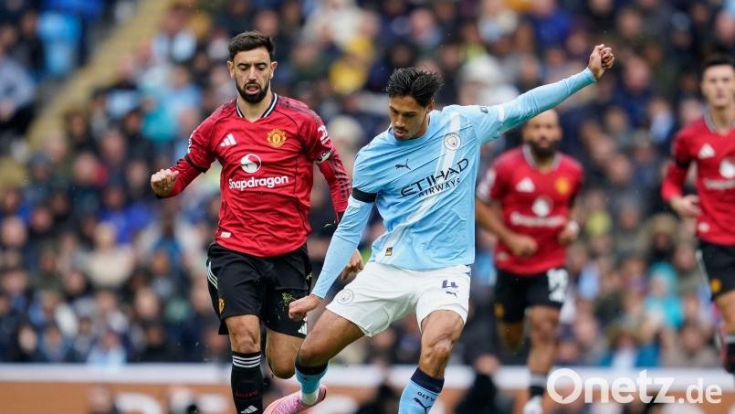 Tijjani Reijnders von Manchester City vergab eine gute Chance. Bild: Dave Thompson/AP/dpa
