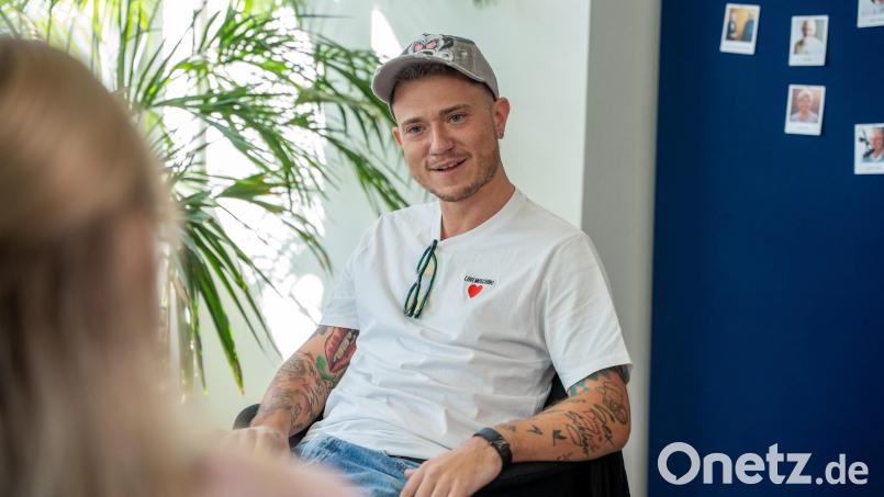 Max Weidner im Interview mit Oberpfalz-Medien. Bild: Marina Gube