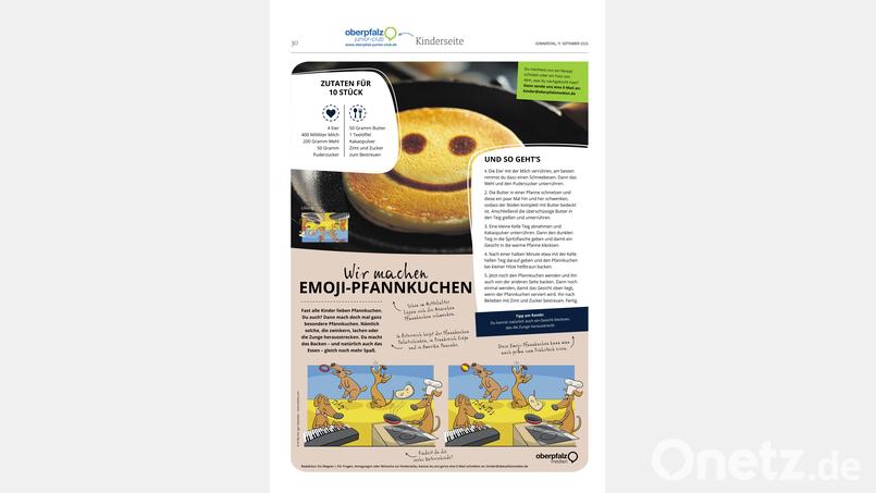 Anleitung für Emoji-Pfannkuchen Bild: Oberpfalz Medien