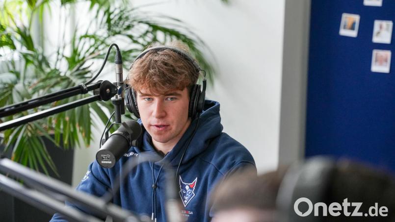 Paul Vinzens von den Blue Devils Weiden zu Gast im &quot;Powerplay&quot;-Podcast. Bild: Marco Meier