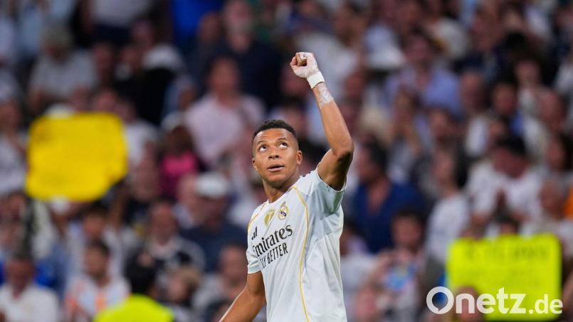 Kylan Mbappé kommt auf inzwischen 50 Tore im Trikot von Real Madrid. Bild: Manu Fernandez/AP/dpa