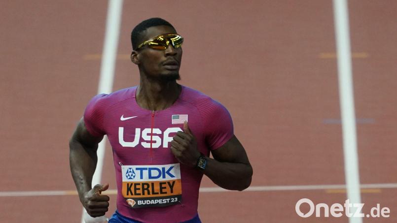 Der frühere 100-Meter-Weltmeister Fred Kerley will bei den sogenannten Enhanced Games starten. Bild: Marcus Brandt/dpa