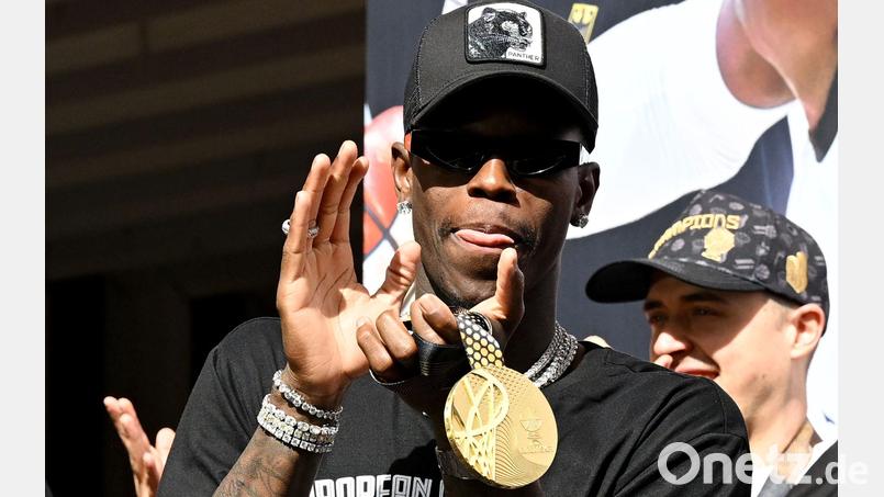 Dennis Schröder soll für den EM-Titel auch in seiner Heimat gefeiert werden. (Archivbild) Bild: Boris Roessler/dpa