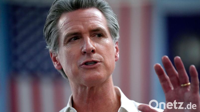 Demokrat Newsom ist einer der schärfsten Kritiker von US-Präsident Trump. (Archivbild) Bild: Steven Senne/AP/dpa