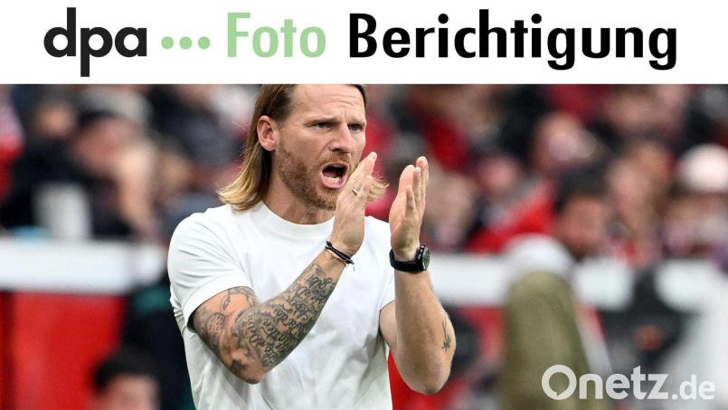 Eugen Polanski bei seinem Debüt als Gladbach-Trainer in der Bundesliga. Bild: Federico Gambarini/dpa