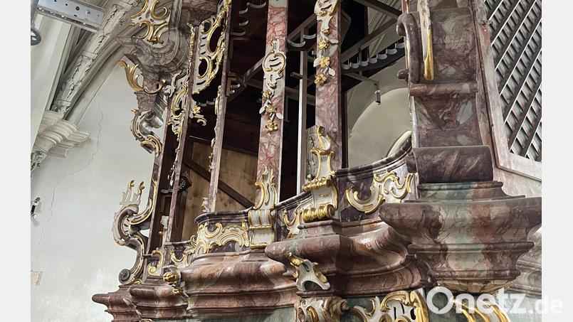 Das leere Funtsch-Orgelgehäuse aus dem Jahr 1767. Bild: Peter Donhauser