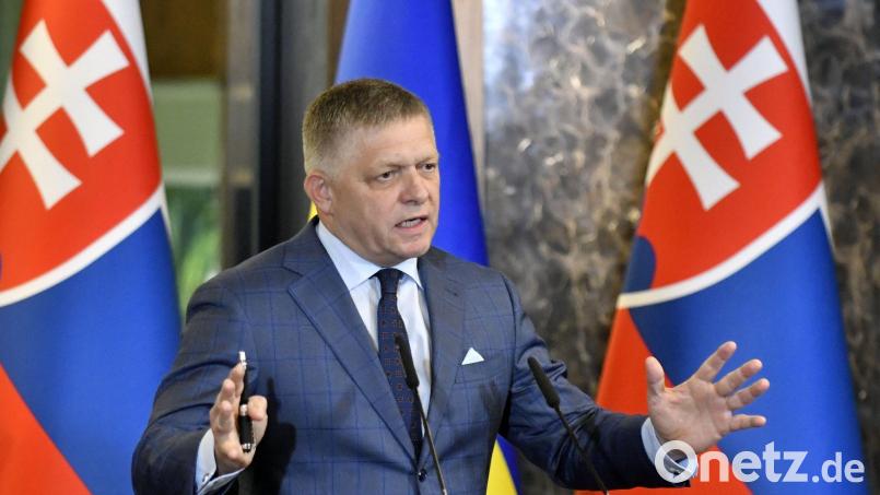 Der slowakische Ministerpräsident Robert Fico (Archivbild) Bild: Roman Hanc/TASR/dpa