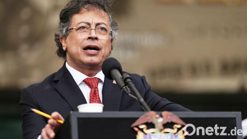 Die USA wollen das Visum des kolumbianischen Präsident Gustavo Petro widerrufen. (Archivbild) Bild: Ivan Valencia/AP/dpa