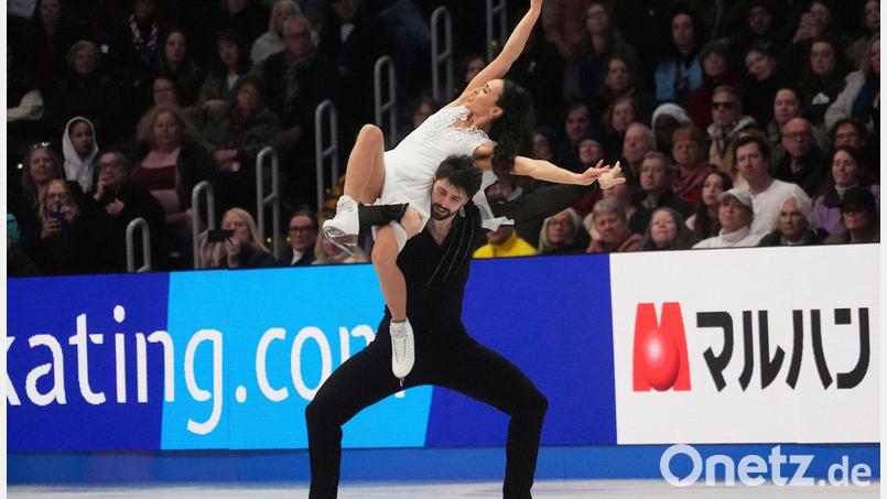 Jennifer Janse van Rensburg und Benjamin Steffan wurden bei der Nebelhorn Trophy Vierter. Bild: Charles Krupa/AP/dpa