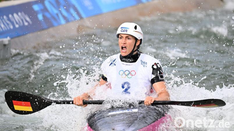 Ricarda Funks neues Paddel ist auf dem Weg zur WM verschwunden. Bild: Sebastian Kahnert/dpa