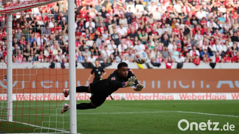 Noah Atubolu vom SC Freiburg ist aktuell gut drauf. Bild: Philipp von Ditfurth/dpa
