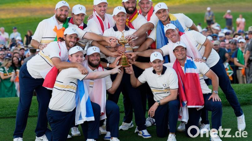 Europa gelang die Titelverteidigung im Ryder Cup. Bild: Seth Wenig/AP/dpa