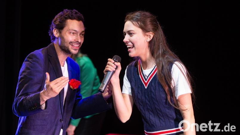 Im Stadttheater Amberg wird das Stück &quot;Mayas Kontra&quot; aufgeführt. Bild: Kai Senf
