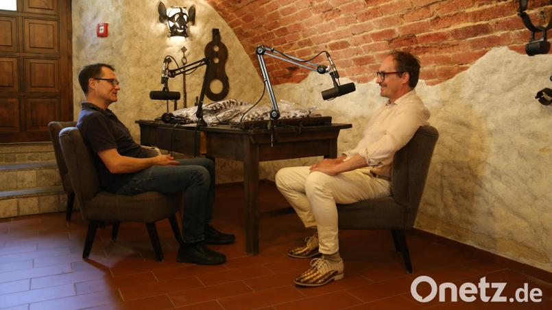 Im Podcast stand der Hotelier Rede und Antwort zum Projekt. Bild: Mareike Schwab