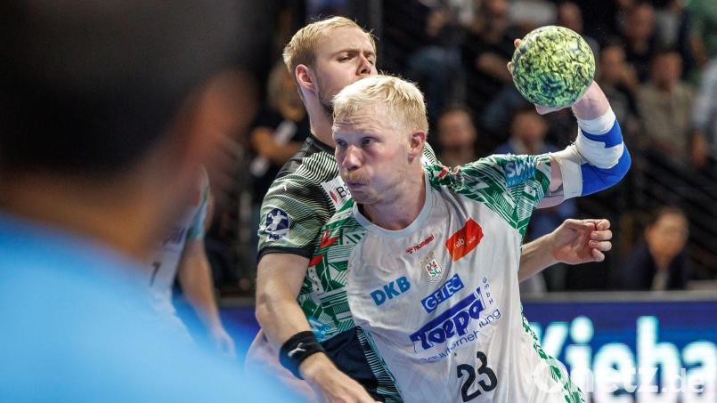 Magnus Saugstrup war bester SCM-Schütze beim Spiel um Platz 3 Bild: Andreas Gora/dpa