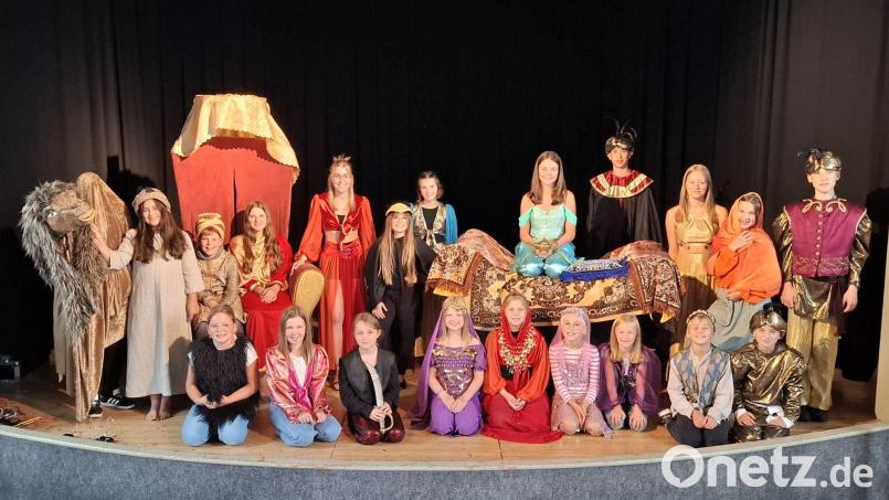 Die Proben für das Musical &quot;Aladdin und die Wunderlampe&quot; laufen bei der Anton-Bruckner-Musikschule Eslarn seit einem Jahr. Bild: Karl Ziegler