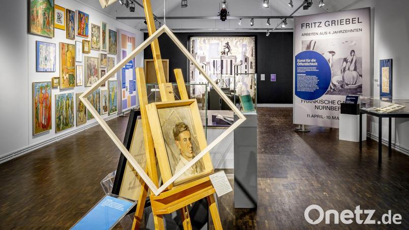 Blick in die Sonderausstellung „Fritz Griebel. gemalt. geschnitten. gewebt.“. Bild: Marcus Rebmann