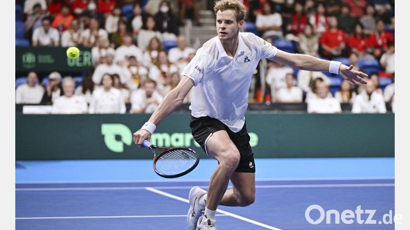 Yannick Hanfmann hat eine Überraschung gegen Novak Djokovic knapp verpasst. Bild: --/kyodo/dpa