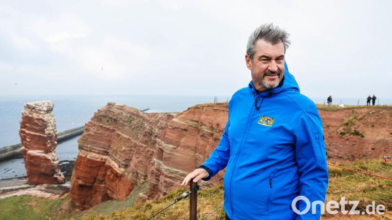 Markus Söders Reise nach Helgoland war nicht ganz billig. (Archivbild) Bild: Frank Molter/dpa