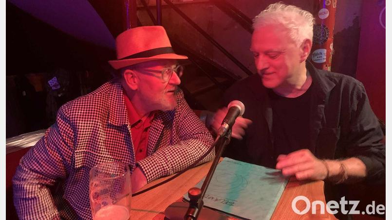 Autor Stefan Wirner (rechts) und Stefan Voit im Neuen Linda. Bild: we