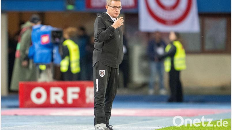 Ralf Rangnick feierte einen Sieg mit Österreich. Bild: Georg Hochmuth/APA/dpa